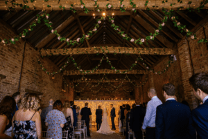 laura and nick barmyfield barns wedding